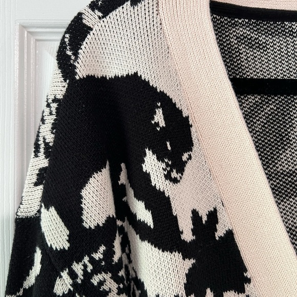 Anthropologie Maeve Panther V-Neck Cardigan, NWOT, L - Picture 4 of 7